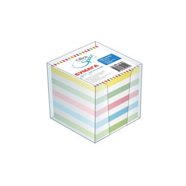 Блок для записи OfficeSpace 9*9*9 см, пластиковый бокс, цветной, 1000 л